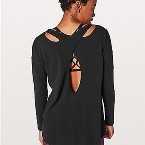 Lululemon Back Into It Long Sleeve Tee - Black 4